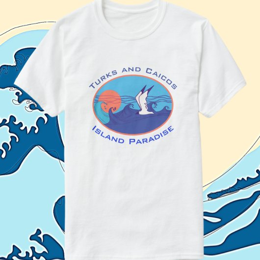 Turks and Caicos Island Paradise Waves T-Shirt