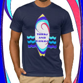 Turks and Caicos Surfboard Ride the Waves T-Shirt