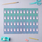 Turks angorkat - Blauwe oogangora Tissuepapier (Craft)