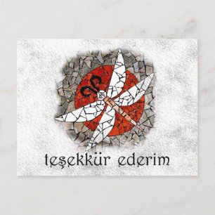 Turks - bedankt briefkaart