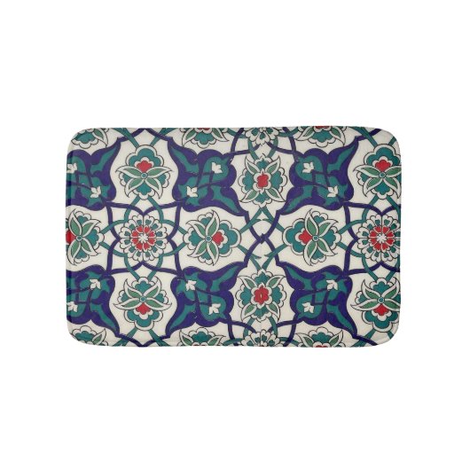 Turks blauw keramisch badmat (Voorkant)
