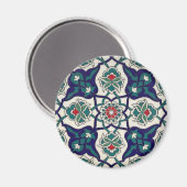 Turks blauw keramisch magneet (Voorkant / Achterkant)