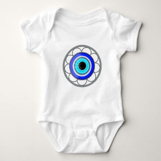 Turks boze oog goed luck charm - romper (Voorkant)