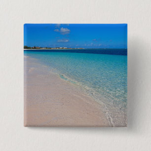 Turks & Caicos Club, Providenciales, Turks & Vierkante Button 5,1 Cm