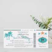 Turks & Caicos Enregistrer la date Carte d'embarqu (Debout devant)