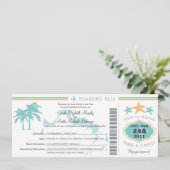 Turks & Caicos Enregistrer la date Carte d'embarqu (Debout devant)