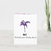 Turks & Caicos Faire-part de mariage de passeport (Dos)