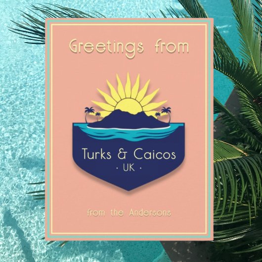 Turks & Caicos UK vacances Carte postale