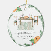 Turks diner | Eerste Kerstdag Nieuw startpunt Keramisch Ornament (Links)