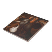 Turks-duivenTegel Thanksgiving Tegeltje (Zijkant)