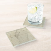 Turks-eilanden Glazen Onderzetter (Schuin)