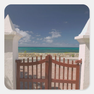 Turks en Caicos, Grand Turk Island, Cockburn 5 Vierkante Sticker