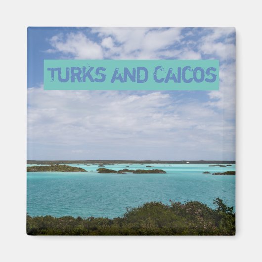 Turks- en Caicos Magnet Magneet (Voorkant)