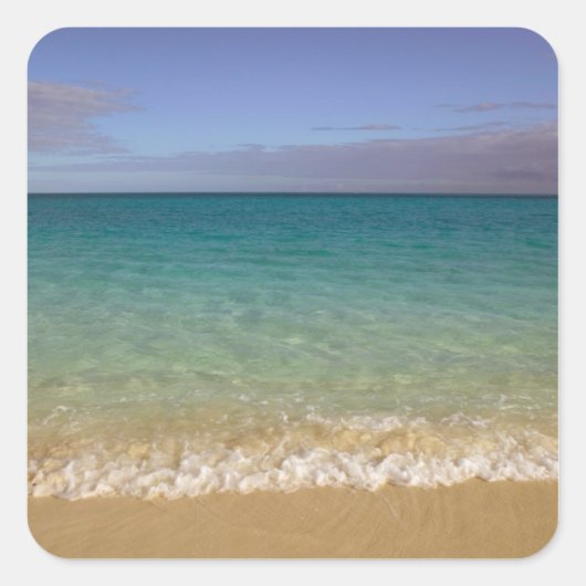 Turks en Caicos, Providenciales Island, Grace 2 Vierkante Sticker (Voorkant)