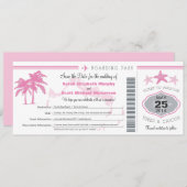 Turks en Caicos sparen de Datum het instappen pas Save The Date (Voorkant / Achterkant)