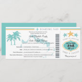 Turks en Caicos sparen de Datum het instappen pas Save The Date (Voorkant / Achterkant)