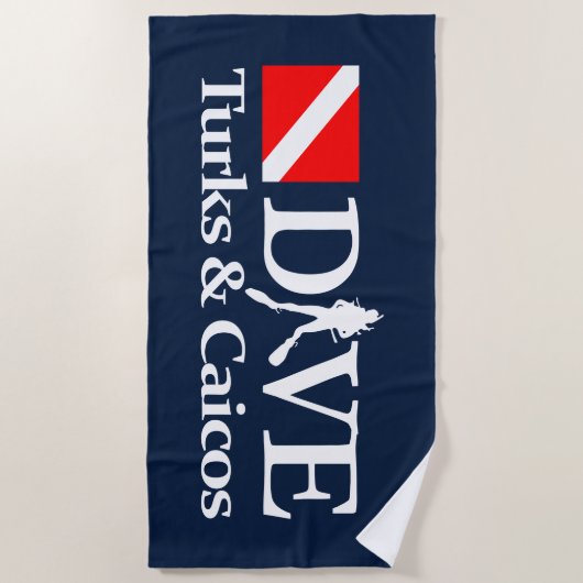 Turks- en Caicoseilanden DV4 Strandlaken (Voorkant)