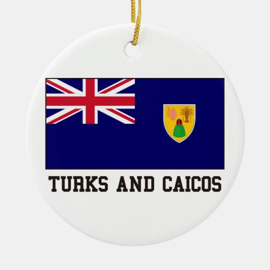 Turks- en Caicoseilanden Keramisch Ornament (Voorkant)