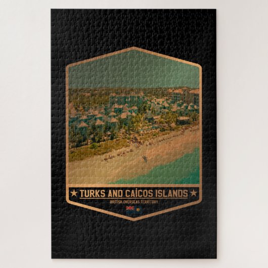 Turks- en Caicoseilanden Legpuzzel (Verticaal)