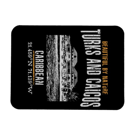 Turks- en Caicoseilanden Magneet (Horizontaal)