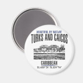 Turks- en Caicoseilanden Magneet (Voorkant / Achterkant)