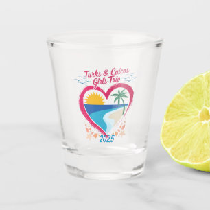Turks- en Caicoseilanden Meisjes Trip Tropisch Par Shot Glas