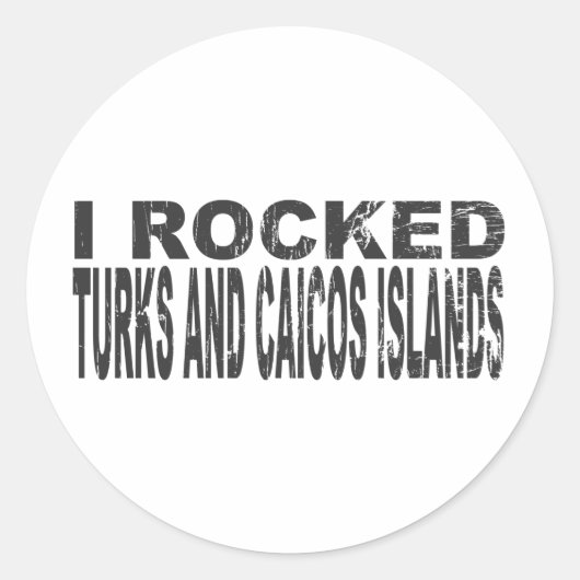 Turks- en Caicoseilanden Sticker (Voorkant)