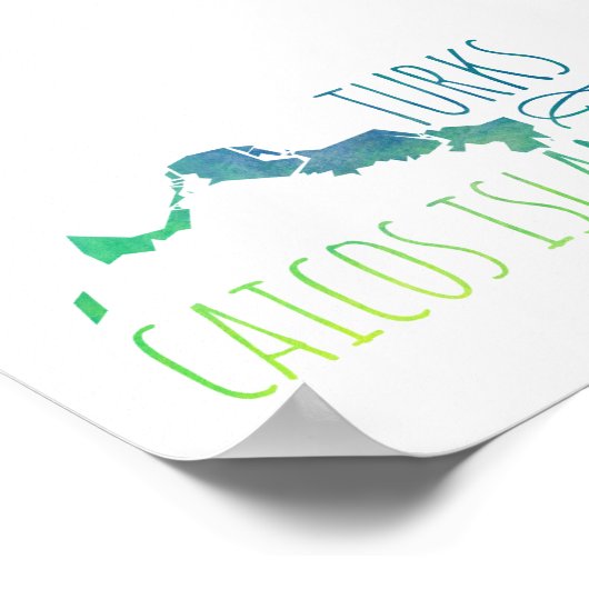 Turks en Caicoseuse Poster (Hoek)