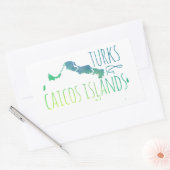 Turks en Caicoseuse Rechthoekige Sticker (Envelop)