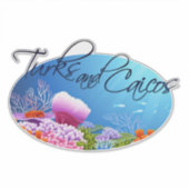 Turks en Caicoseuse Sticker (Voorkant)