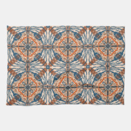 Turks geïnspireerd: getextureerde marine & terraco theedoek