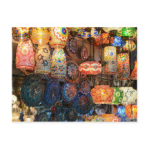 Turks glas voor verkoop op de Istanbul-markt