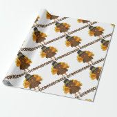 Turks Gobble Gobble Cadeaupapier (Uitgerold)