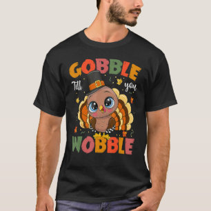 Turks Gobble tot je nog een pelgrim Toddler dan T-shirt