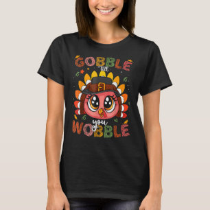 Turks Gobble tot je nog een pelgrim Toddler dan T-shirt