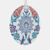 Turks Iznik tegels:  patroon. Glas Ornament (Voorkant Rechts)