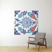 Turks Iznik tegels: patroon. Wandkleed (In Situ (horizontaal))