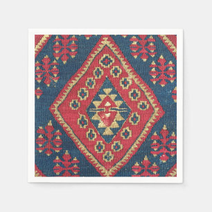 Turks Kilim Carpet Rug Antiek Red Blue Servet