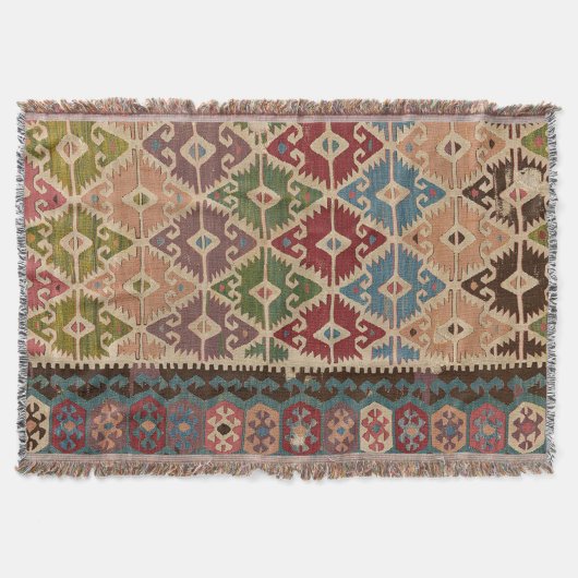 Turks Kilim Carpet Rug Deken (Voorkant)