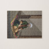 Turks Man, bidden, 18e eeuw (graven) Legpuzzel (Horizontaal)