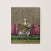 Turks meisje, borduurwerk, 18e eeuw (engravin) legpuzzel (Verticaal)