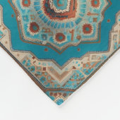 Turks mooi oud patroontrendy Collectie Fleece Deken (Hoek)