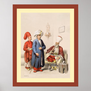 Turks~Ottomaans Rijk~ Istanbul~ Jean Brindesi ~ Poster
