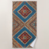 Turks Populair Mooi Oud Patroon Collectie Strandlaken (Voorkant)