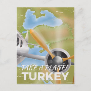 Turks poster voor het klassieke reizen briefkaart