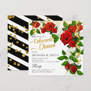 Turks Roos repetitief diner-kalligrafie Kaart