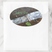 Turks staatspark ovale sticker (Tas)