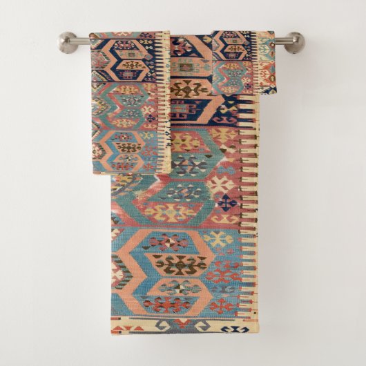 Turks tapijt Antiek Kilim Bad Handdoek (Insitu)