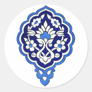 Turks tegel Ronde Sticker