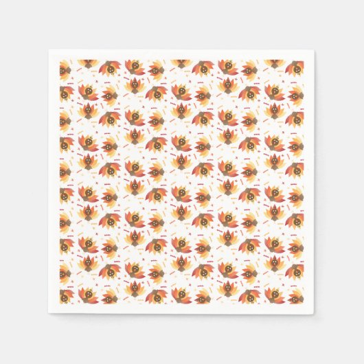 Turks Thanksgiving Patroon Servet (Voorkant)